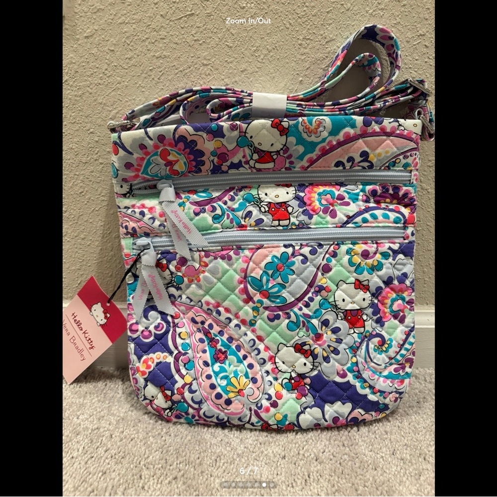 Hello KittyTriple zip crossbody Vera Bradley